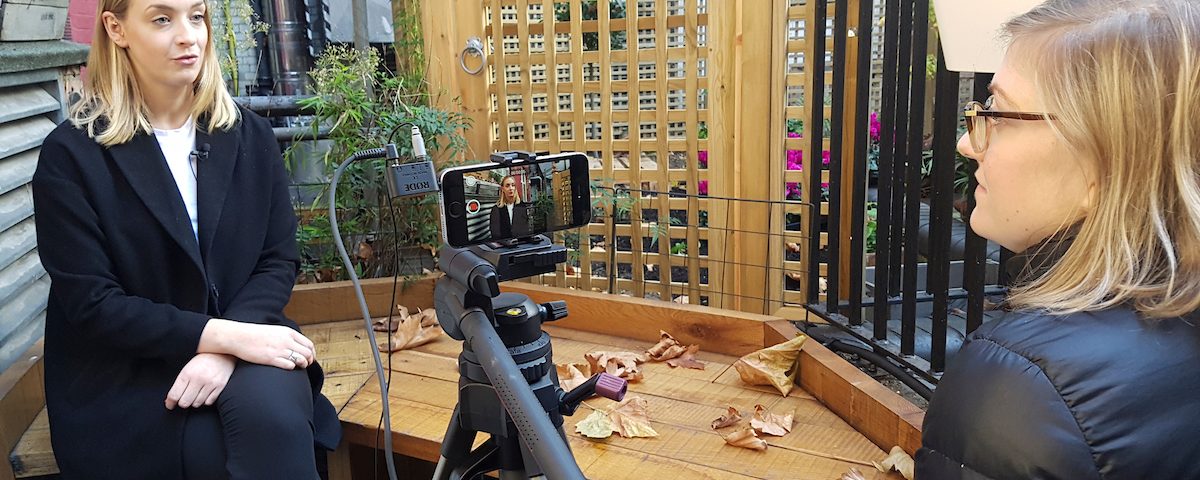 Smartphone film interview